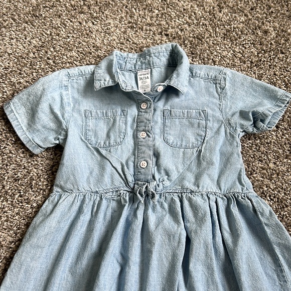 3T toddler girl denim dress from Carter’s - Picture 3 of 4